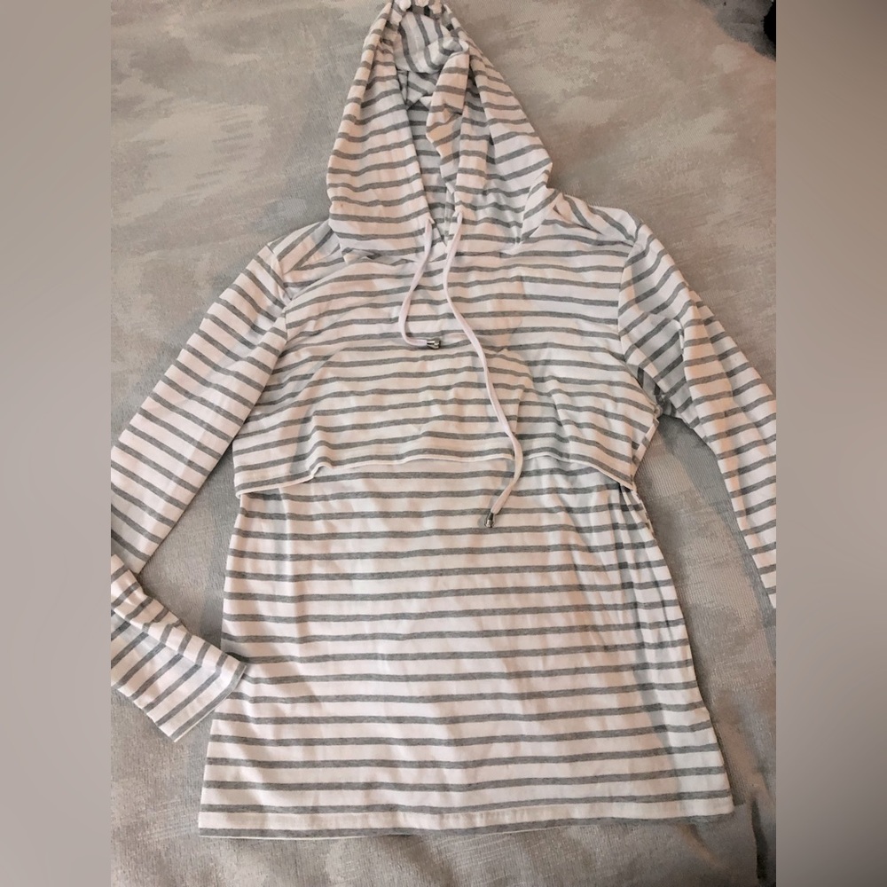 Grey and White Nursing Sweatshirt